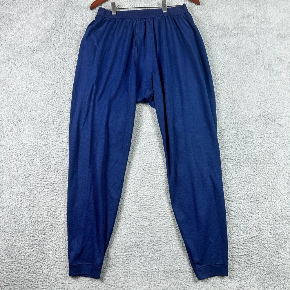 Patagonia Capilene Base‎ Layer Pants Mens XXL Blue Thermal Leggings Made In USA